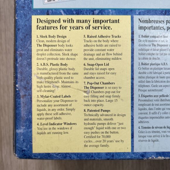 The Dispenser 4 Chamber Shower Organizer Soap Shampoo Conditioner Lotion READ - Picture 3 of 12